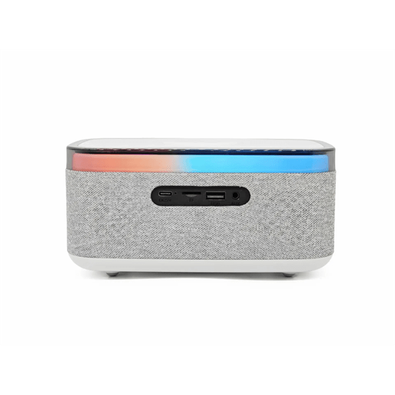 Denver CRQ-225 Rádiós ébresztőóra Bluetooth funkcióval és vezeték nélküli töltéssel - Szürke - Image 2