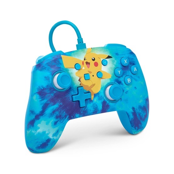 PowerA Enhanced Nintendo Switch vezetékes kontroller - Tie Dye Pikachu - Image 2