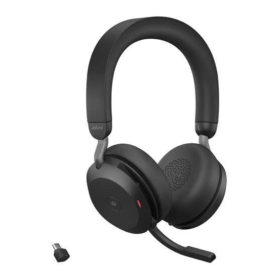 HEA Jabra Evolve2 75 - USB-C MS Teams with Charging Stand - Black - Image 3