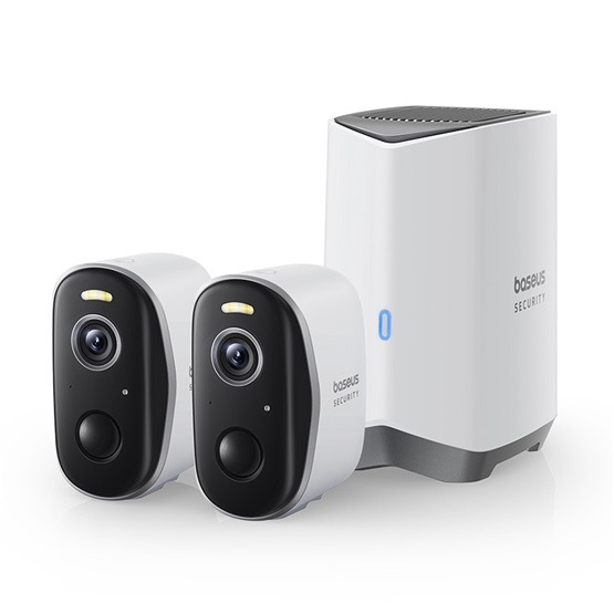 Baseus Security N1 Plus 2K kültéri biztonsági kamera KIT, fehér - Image 2