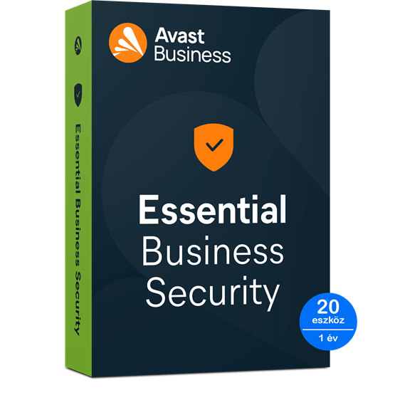 Avast Essential Business Security - 20 eszköz/1 év, elektronikus licenc
