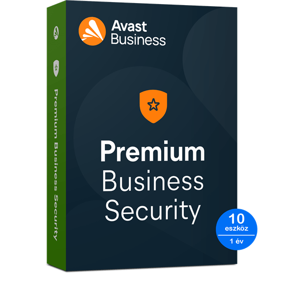Avast Premium Business Security - 10 eszköz/1 év, elektronikus licenc