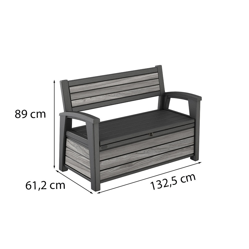 Decocoat műanyag kerti pad/tároló 227 L - Image 3