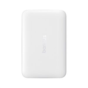 Baseus EnerFill FM11 Magnetic vezeték nélküli gyorstöltő powerbank 10000 mAh, 22.5W, fehér + 60W USB Type-C, 30cm kábel