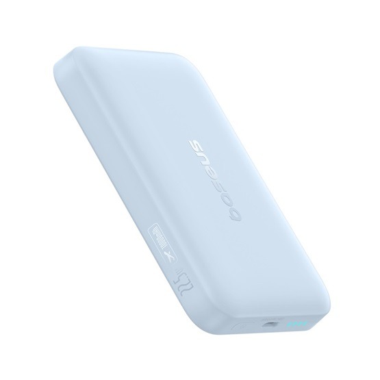 Baseus EnerFill FM11 Magnetic vezeték nélküli gyorstöltő powerbank 10000 mAh, 22.5W, kék + 60W USB Type-C, 30cm kábel - Image 3