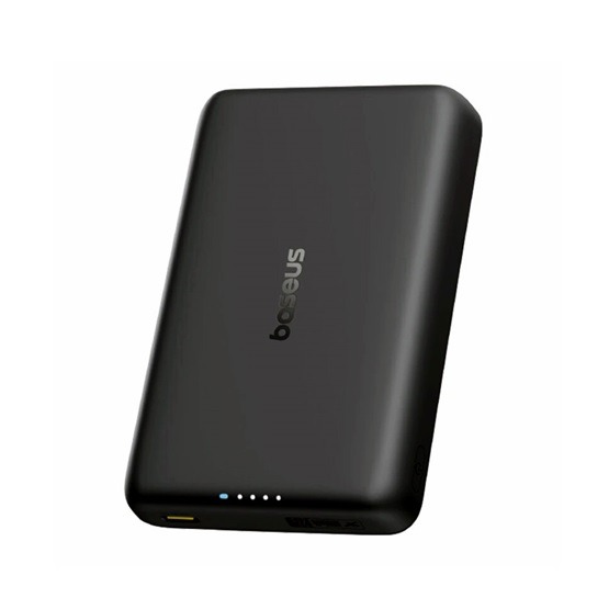 Baseus EnerFill FT11 vezeték nélküli powerbank iPhone & Apple Watch 10000 mAh, 27W, fekete + 60W USB Type-C, 30cm kábel - Image 3