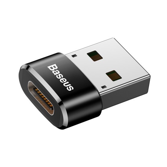 Baseus Mini USB Type-C – USB Type-A átalakító adapter, fekete - Image 2