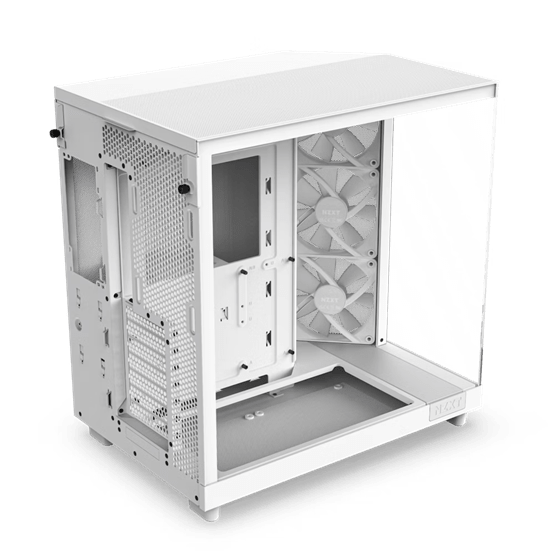 NZXT Midi - H6 Flow RGB - Matt fehér - CC-H61FW-R1 - Image 3