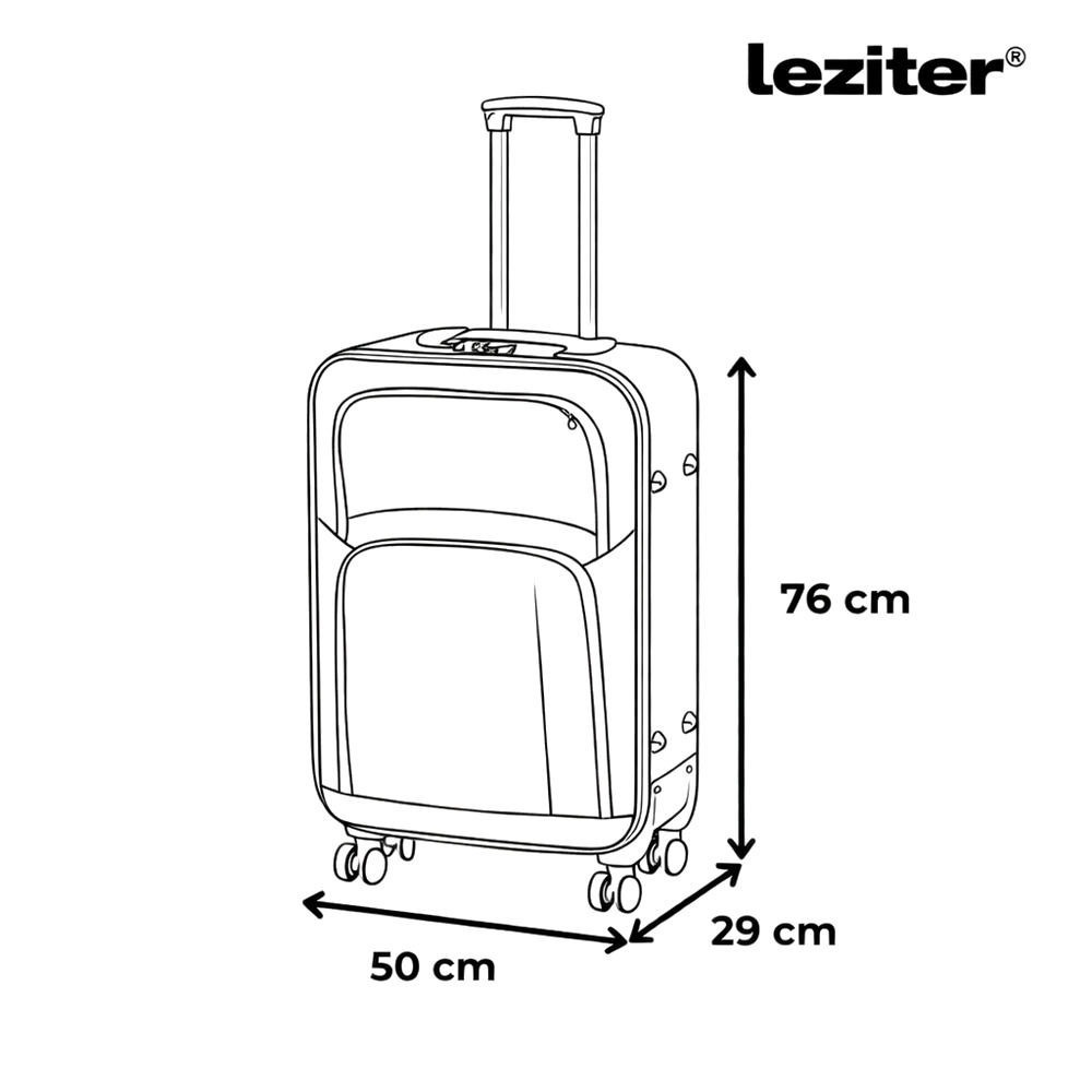 TraveLux Light III gurulós bőrönd szett - Image 3