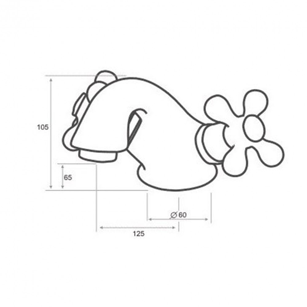 LUXOR1 antik mosdó csaptelep - Image 2