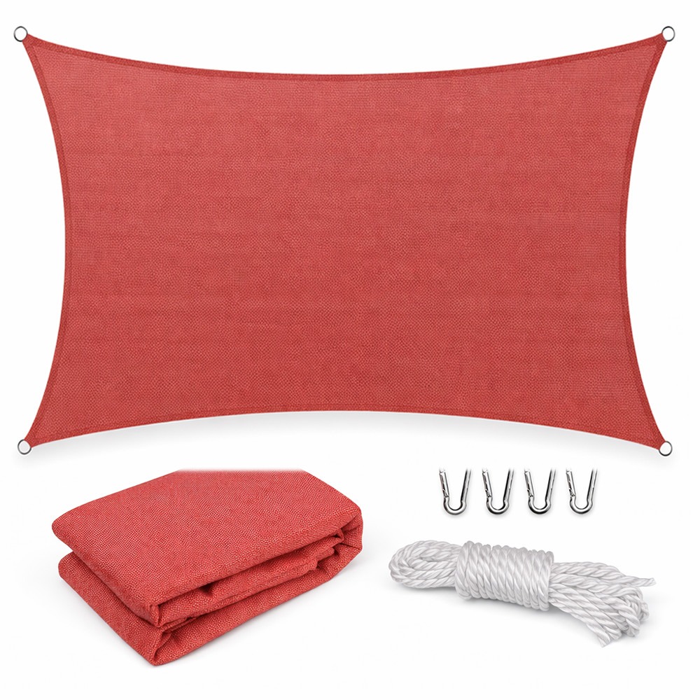 Rana napvitorla négyszög alakú 5x6 m piros