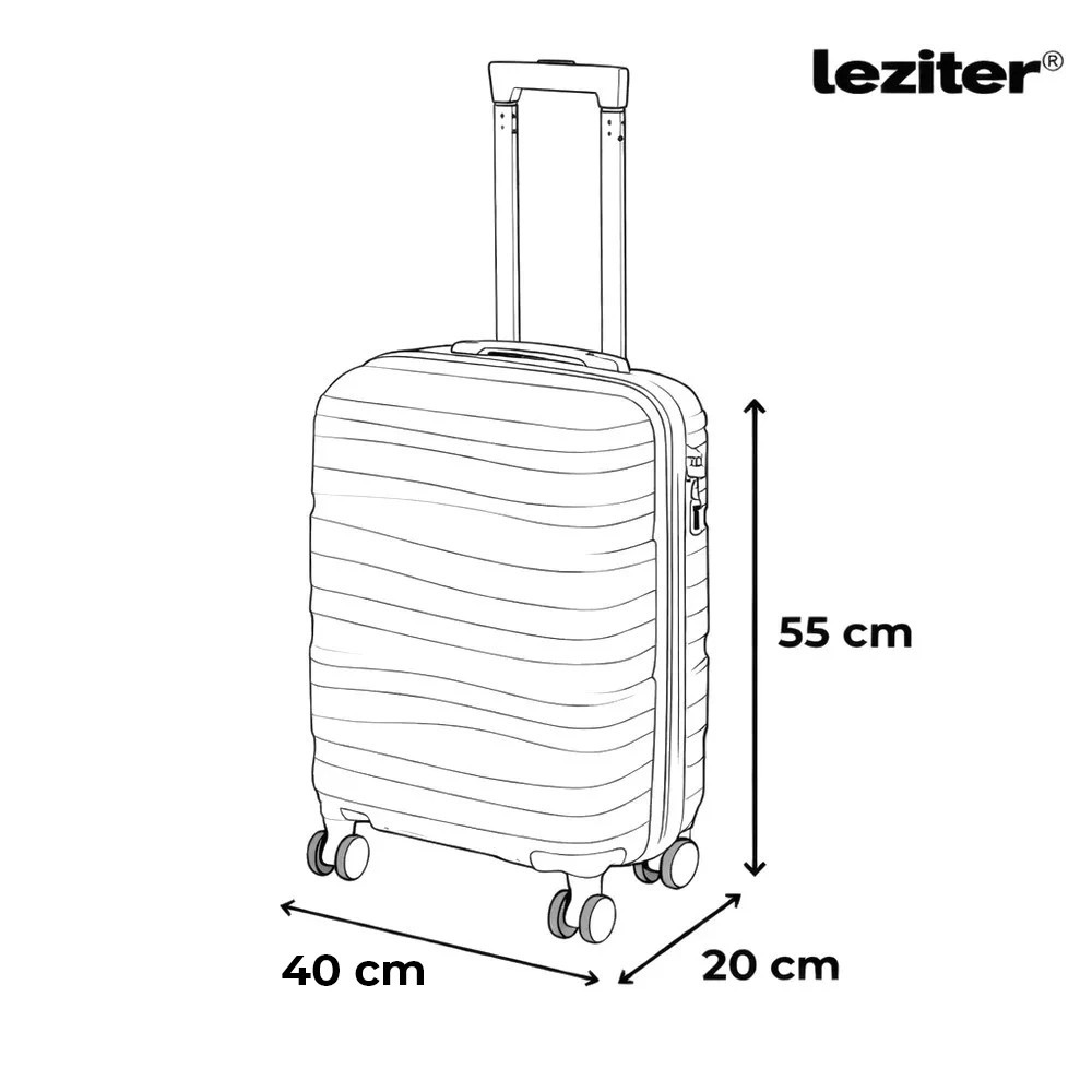 TraveLux Voyager kabinbőrönd keményfedeles 55x40x20 cm - Image 3
