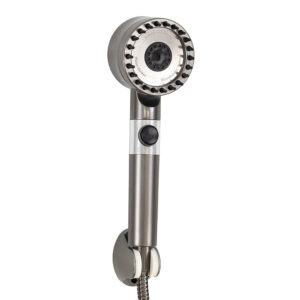 Kori 3 funkciós kézizuhany tömlővel tartóval szürke