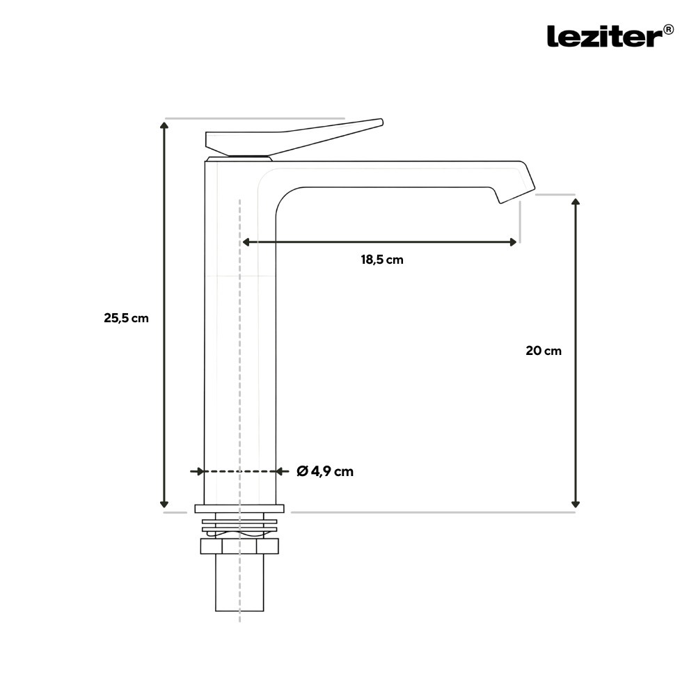 Arno magasított mosdó csaptelep - Image 3