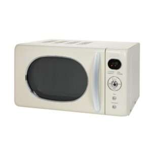 Zilan ZLN1245 retró mikrohullámú sütő, 700 W, 20 liter, 6 fokozat, LED kijelző, gyerekzár, elektronikus vezérlő, bézs