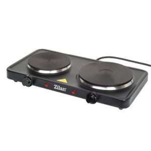 Zilan ZLN2181 elektromos főzőlap, 2500 W, 2 főzőlap, 2 db hőmérséklet szabályozó, fekete