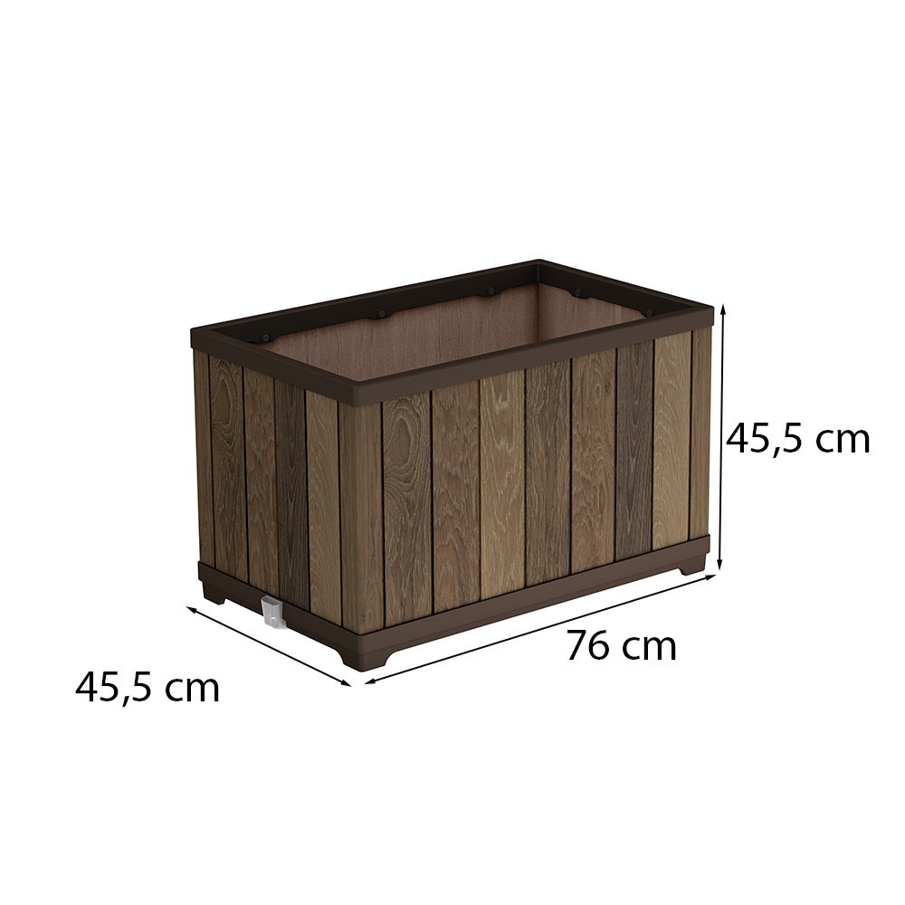 Deco tégla alakú műanyag virágláda 81 L - Image 3