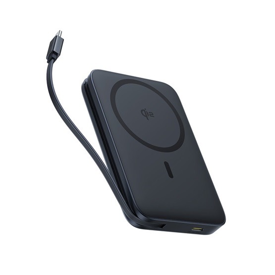 Baseus PicoGo Qi2 Magnetic vezeték nélküli gyorstöltő powerbank 10000 mAh, 27W, fekete - Image 2