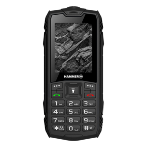 HAMMER Rock 2,4" Dual SIM csepp-, por- és ütésálló mobiltelefon - fekete - Kibontott - Image 2