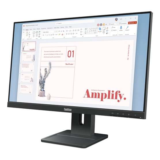 Lenovo 23,8" ThinkVision E24-40monitor - 64BAMAT1EU_B01 - Raven Black (dobozsérült)