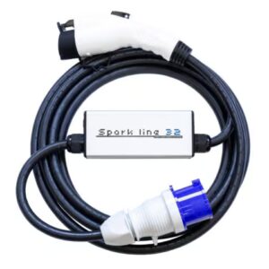 SPARK LINE 32 elektromos autó állítható otthoni töltő - (1x32A) 7,4kW - 5m Type2 kábellel