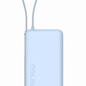 Xiaomi Power Bank 10000mAh beépített usb-c kábel világos kék BHR