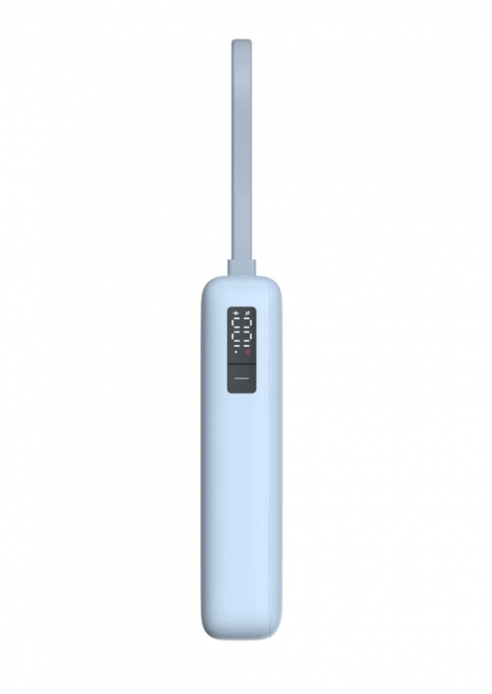 Xiaomi Power Bank 10000mAh beépített usb-c kábel világos kék BHR - Image 3