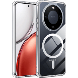 Honor Magic 8 Lite mágneses szilikon tok, Átlátszó