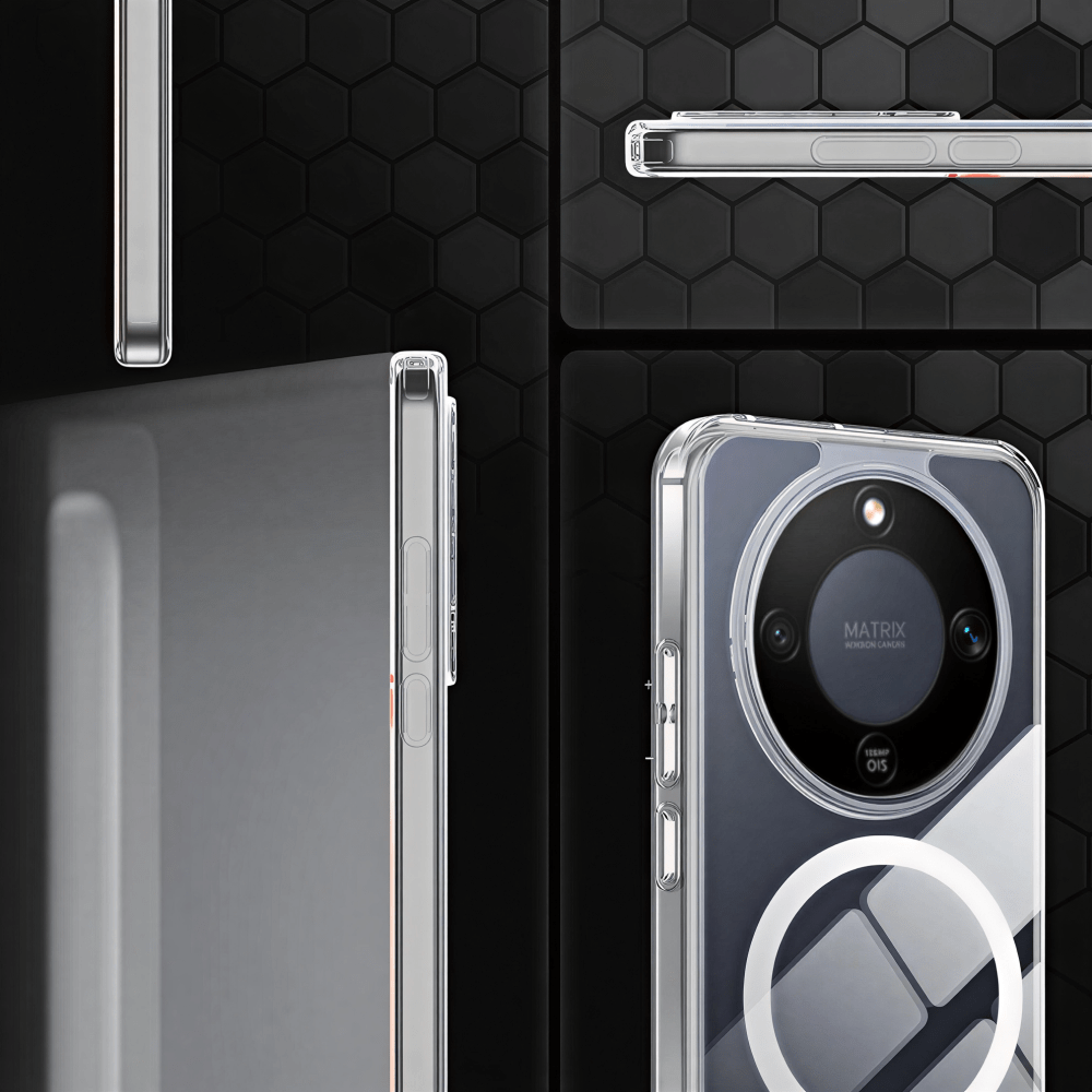 Honor Magic 8 Lite mágneses szilikon tok, Átlátszó - Image 3