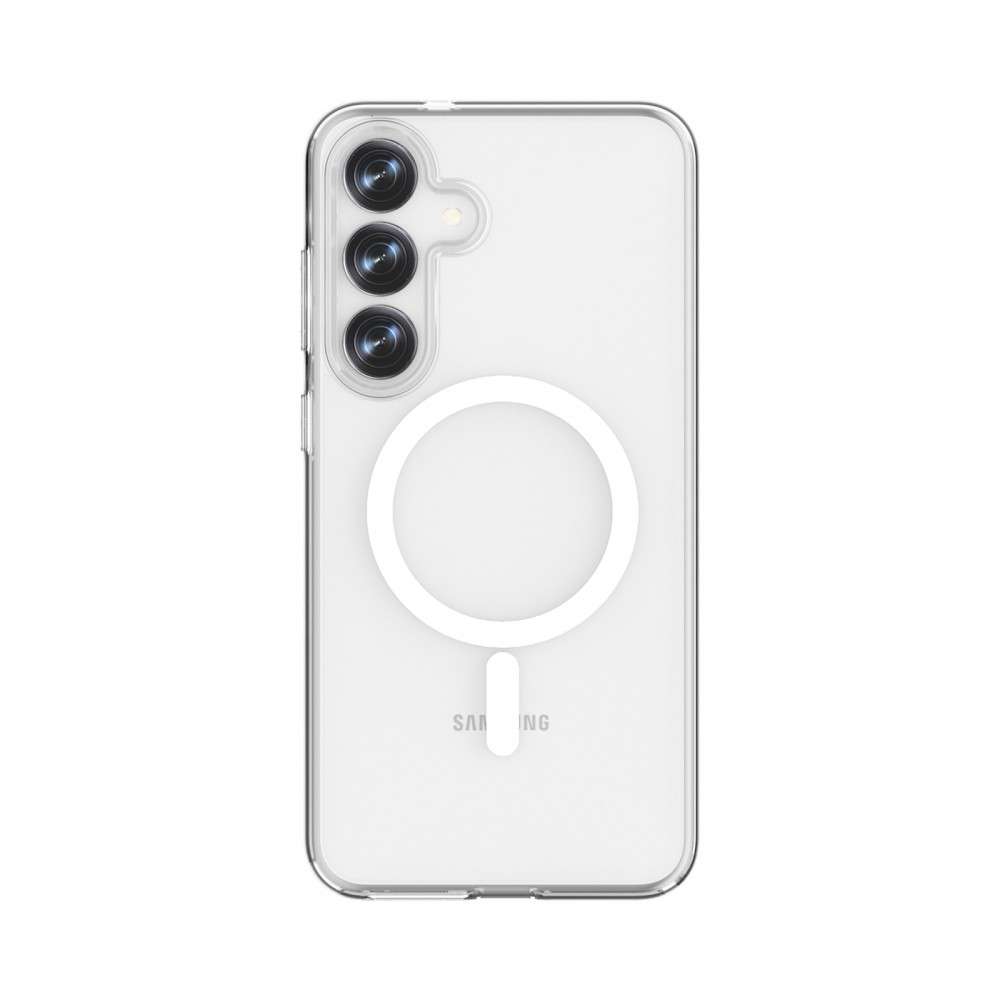 Samsung A27 mágneses szilikon tok, Átlátszó