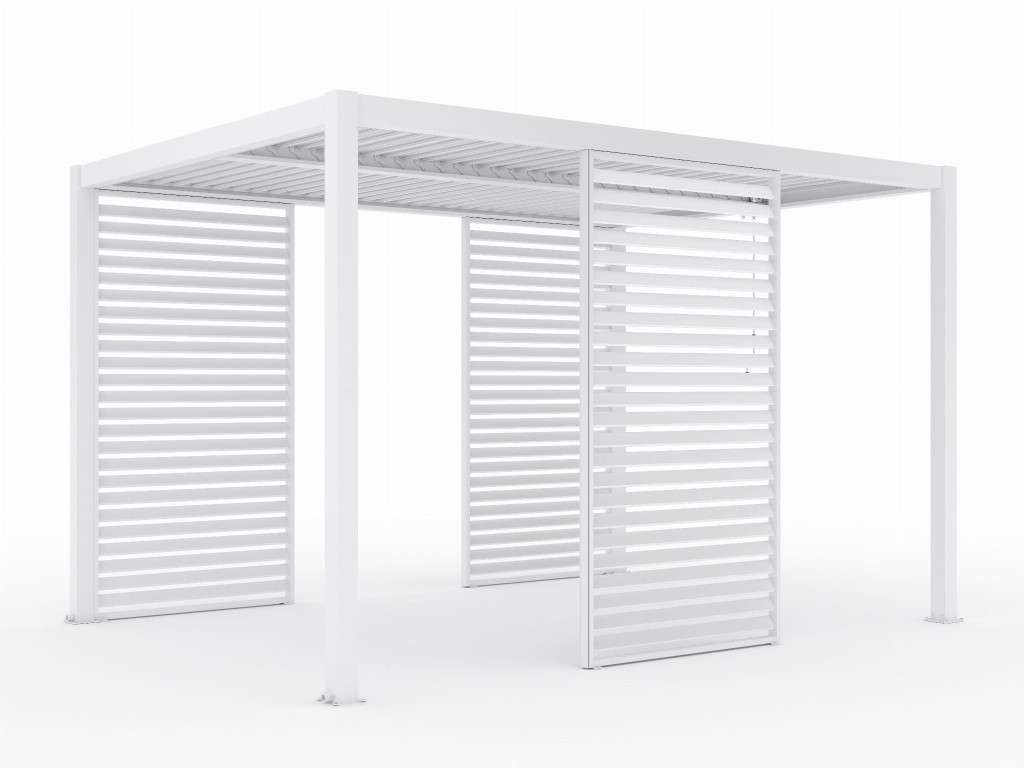 LUXE Lamellás oldalpanel (R) 123x218cm 4 m-ig fehér - Image 2