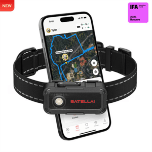 SATELLAI Go GPS kutyanyakörv, L méret - Fekete - TG1-EU-BK-L