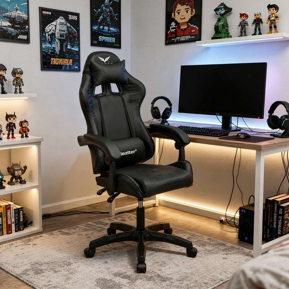 Raven gamer irodai forgószék fekete - Image 2
