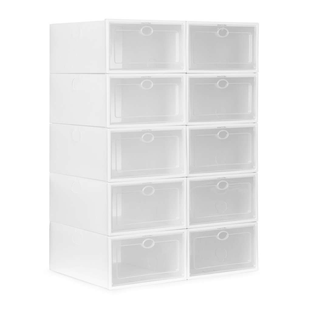Moduláris cipősszekrény 10 rekesszel, műanyag - Image 3