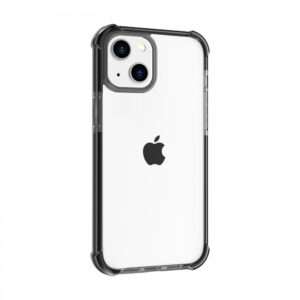 iPhone 13 Mini ütésálló szilikon hátlap, Fekete