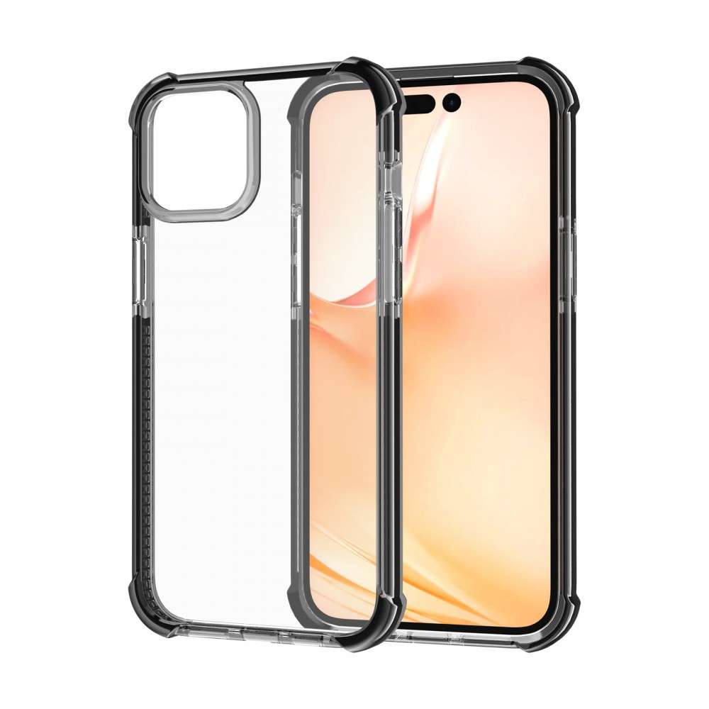 iPhone 13 Pro Max ütésálló szilikon hátlap, Fekete - Image 3
