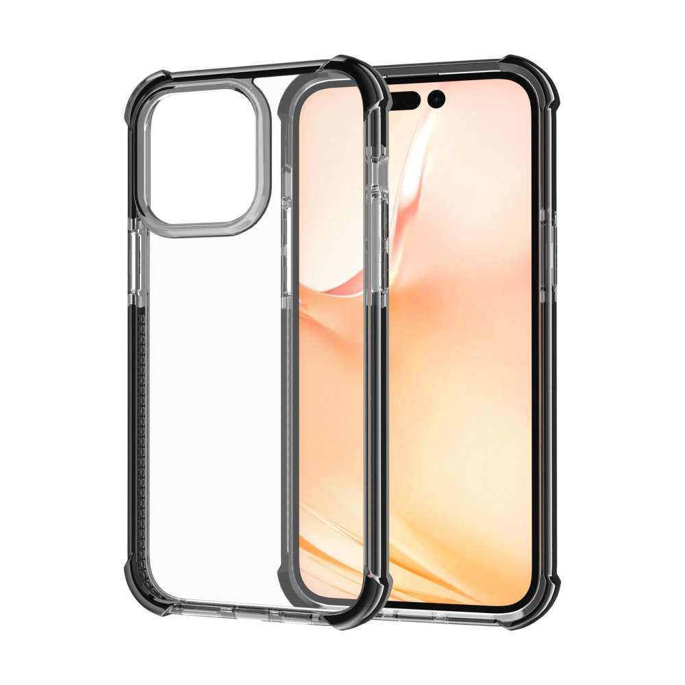 iPhone 15 Pro Max ütésálló szilikon hátlap, Fekete - Image 3