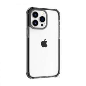 iPhone 13 Pro ütésálló szilikon hátlap, Fekete