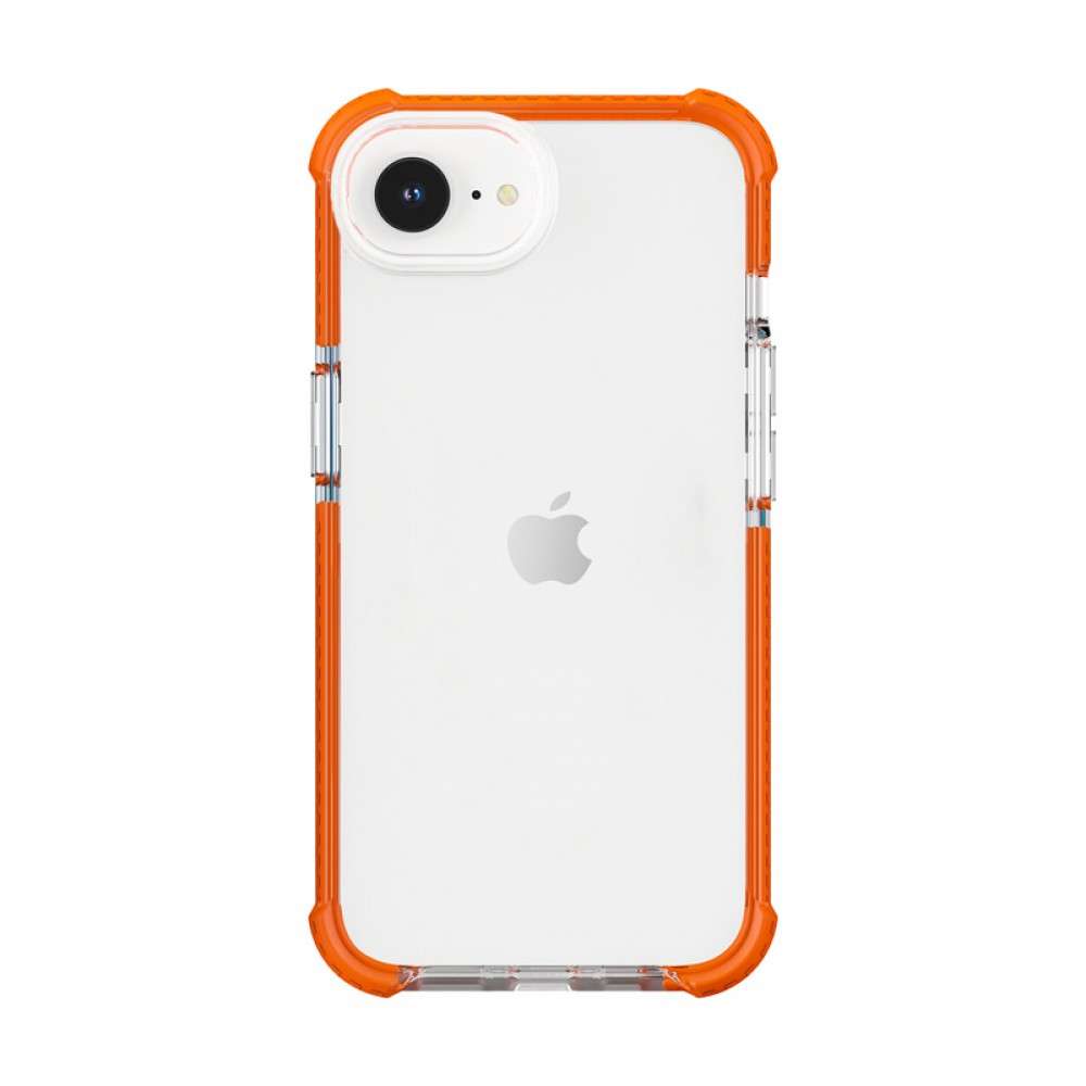 iPhone 17e/16e ütésálló szilikon hátlap, Narancs - Image 3