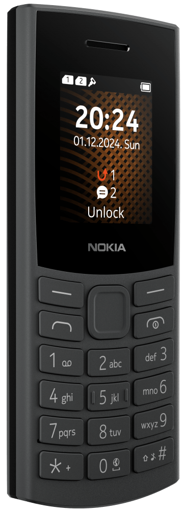 Nokia 105 2G DS kártyafüggetlen mobiltelefon fekete - Image 2