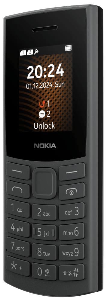Nokia 105 2G DS kártyafüggetlen mobiltelefon fekete - Image 3