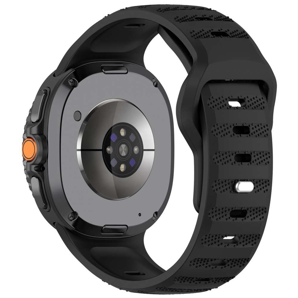 Samsung Galaxy Watch 8/Classic bordázott óraszíj,22mm,Fekete - Image 2