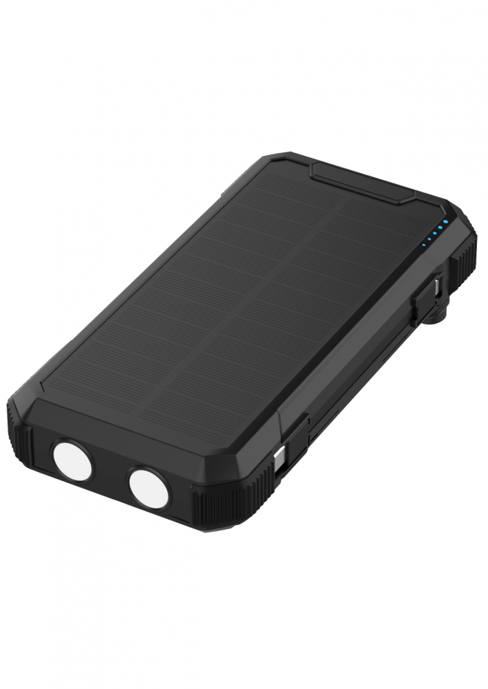 Cellect Solar Powerbank solar panellel, 20000mAh, Fekete - Image 2