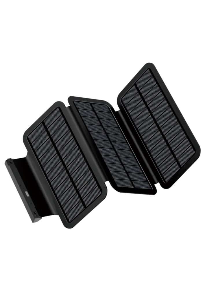 Cellect Solar Powerbank solar panellel, 20000mAh, Fekete - Image 3
