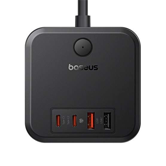 Baseus PowerCombo Cube töltőállomás 30W, 3×CEE 7/3, 2×USB Type-A, 2×USB Type-C - Image 2