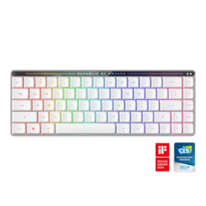 ASUS ROG Falchion RX Low Profile vezeték nélküli billentyűzet - Fehér HU /piros/