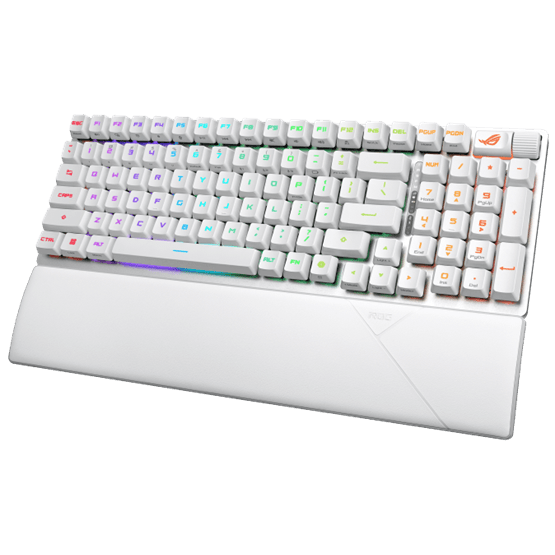 ASUS ROG Strix Scope II 96 RX vezeték nélküli billentyűzet - UK layout - Fehér /ROG RX/ - Image 2