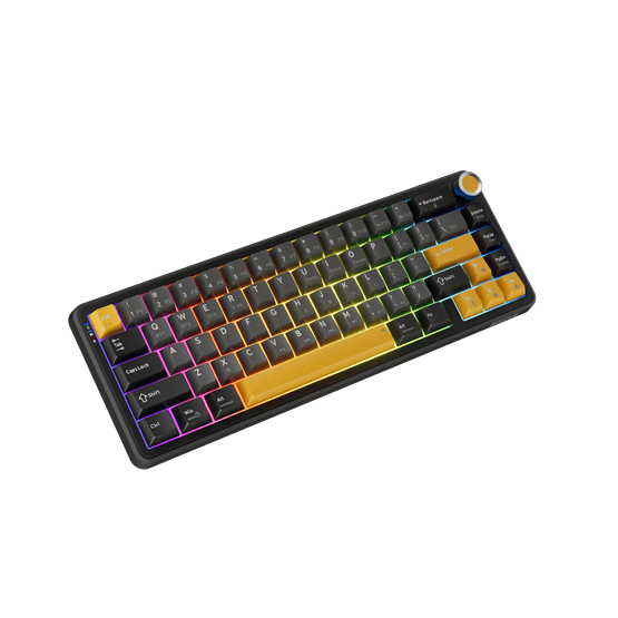MARVO TITAN 65 vezeték nélküli gaming billentyűzet - Fekete - US /Banana Crystal Linear/ - Image 3