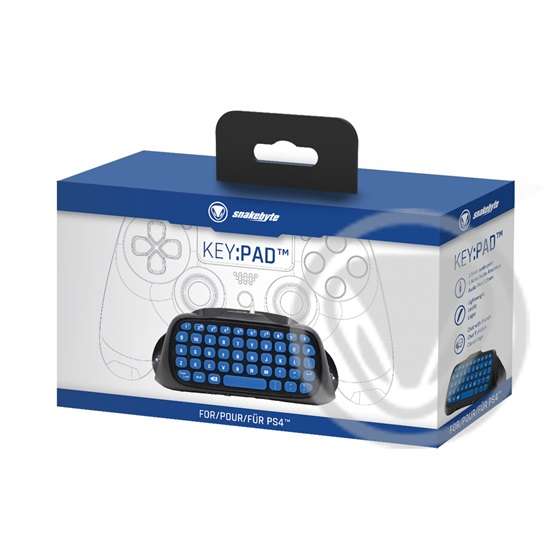 Snakebyte PS4 KeyPad - billentyűzet PlayStation 4 kontrollerekhez - fekete/kék - Image 3