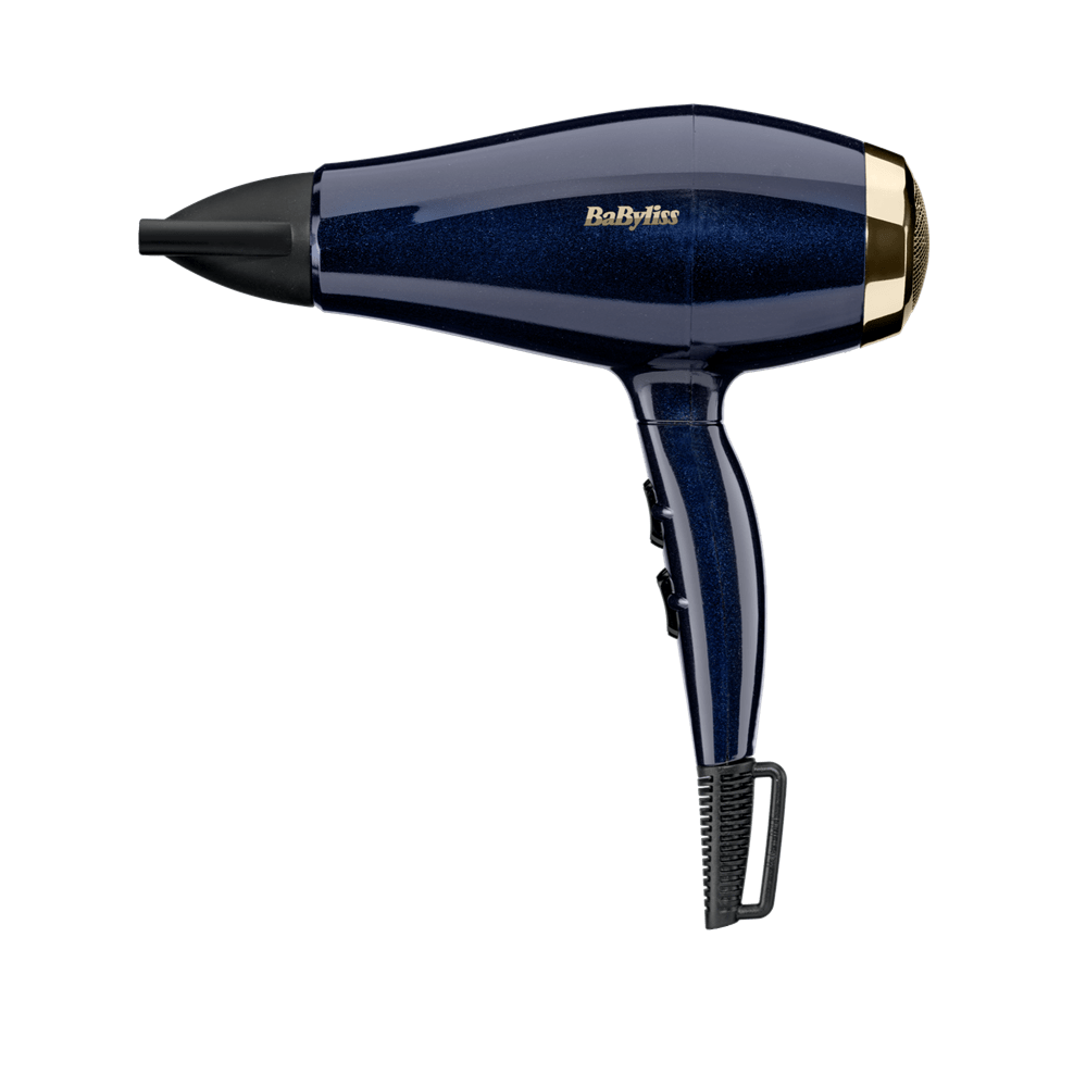 BaByliss 5911E Black Onyx hajszárító, HTDC motor, 2100W, kék-arany
